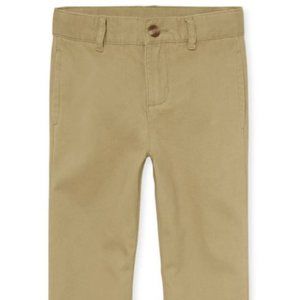 THE CHILDRENS PLACE Boys Uniform Chino Pants Adjustable Waist Flax - Size 18